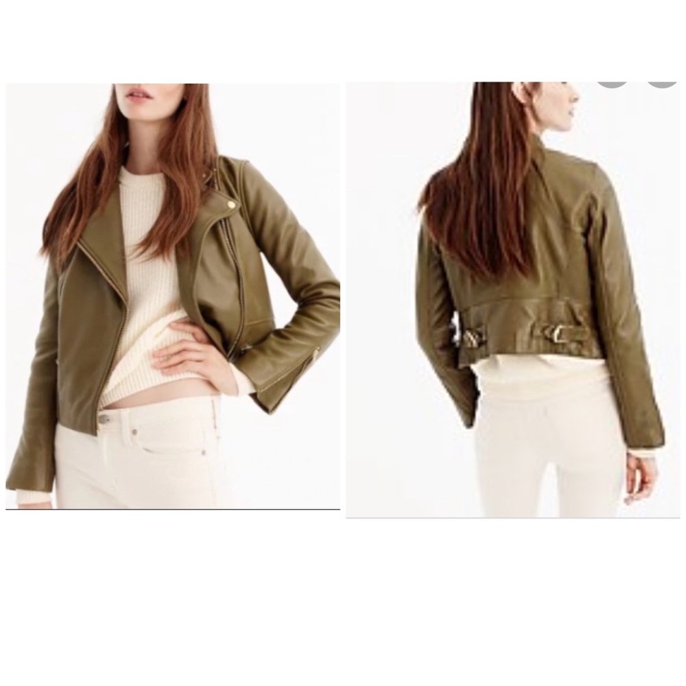 J. Crew Collection | Motorcycle Leather Jacket 4 - Picture 2 of 8